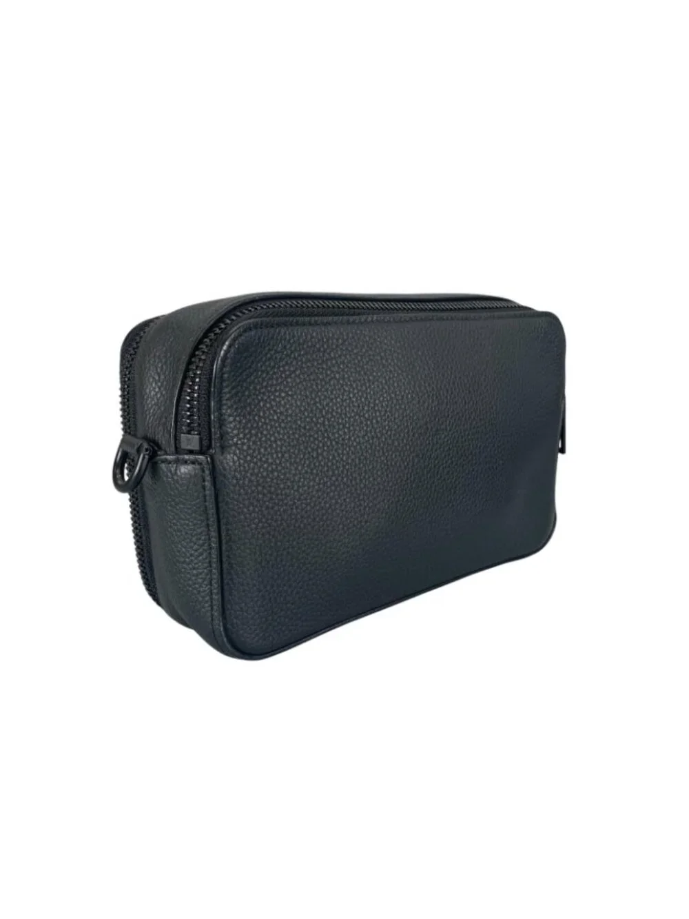 Louis Vuitton Alpha Wearable Wallet Shoulder Bag Leather Black Aerogram